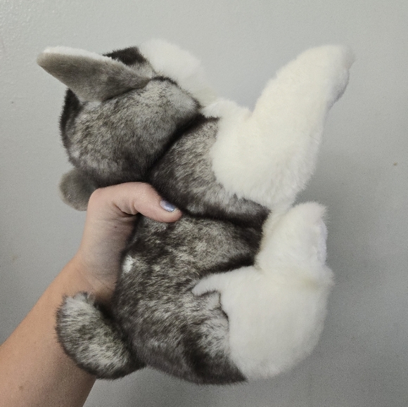 Miyoni by Aurora Siberian Husky Puppy Dog Wolf Plush Stuffed Animal - Picture 8 of 10